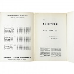 Warhol, Dossier N° 2357 The Thirteen most wanted men, Sonnabend, 1967