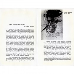 catalogue de l'exposition "Tensions" galerie René Drouin, 1956