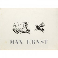 carton d'invitation, Max Ernst, Peintures 1963-1964 & Le Capricorne, Alexandre Iolas, 1964