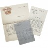correspondance manuscrite de Paul Hazard, adressée au Ministre Edouard Gaussen et à son épouse, en mai-juin 1930