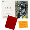 Asger Jorn, lot de 3 cartons d'invitation, 1962-1965