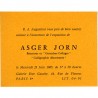 Asger Jorn, "Peintures, gouaches-collages, et calligraphie désorientée" galerie Rive Gauche,  Paris, 1965