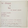 Henri Chopin, Bernard Aubertin, Le disque  à Feu, 1967