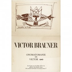 invitation Victor Brauner "Onomatomanie de Victor", Alexandre Iolas, Paris, 1976