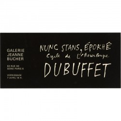 Jean Dubuffet, Nunc Stans, Épokhê, galerie Jeanne Bucher, 1966