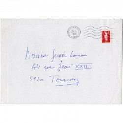 envoi de Paul Guimarand à Gérard Léman en 1995, avec enveloppe