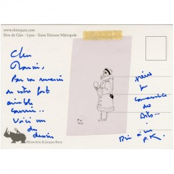 carte postale et dessin de Philippe Favier, 2012