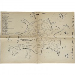 Fluxus Island in décollage ocean, de Nam June Paik, pour la revue Décollage de Volf Vostell, 1963