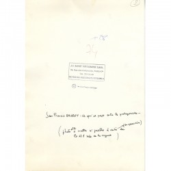 tirage argentique de travail de Jean-François Bauret ayant servi à la reproduction dans la presse, ca 1981