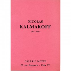 Nicolas Kalmakoff, galerie Motte, 1964