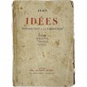 Alain, long texte manuscrit original sur son livre "Idées" en 1944