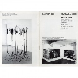 livret recensant les expositions de la galerie Bama de Ninon Robelin, à Paris, entre 1970 et 1980