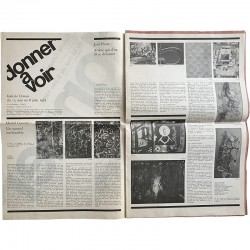 petit journal accompagnant l'exposition de la galerie Creuse "Donner à voir n°1", à Paris, du 15 mai au 8 juin 1962