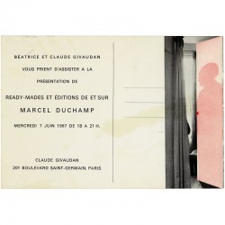 ready-mades et éditions de et sur" Marcel Duchamp, galerie Claude Givaudan, 1967