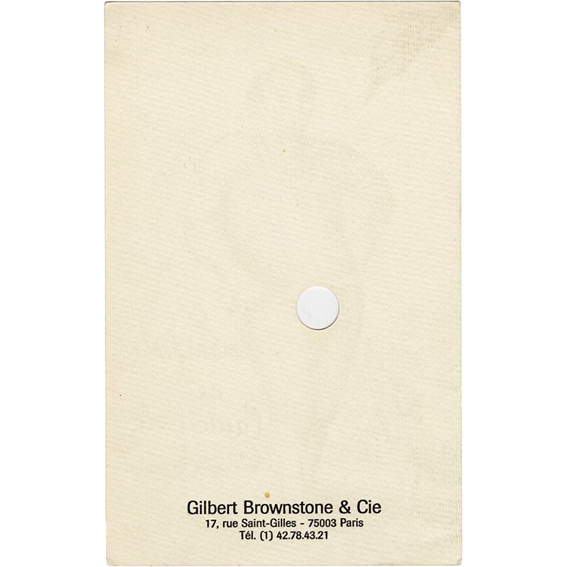 Roland Topor, carte découpée