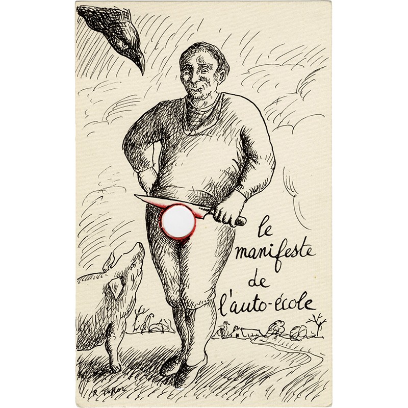 Le manifeste de l'auto-école par Roland Topor, galerie Gilbert Brownstone & Cie