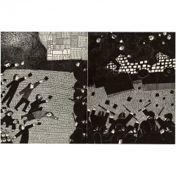 Véronique Filozof à la galerie La Roue, à Paris, le 13 novembre 1970