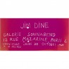 carton d'invitation pour le vernissage de l'expositions de Jim Dine à la Galerie Sonabend à Paris, le 30 octobre 1969