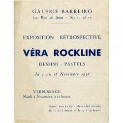 Véra Rockline, galerie Barreiro, 1936