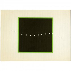 carton d'invitation pour l'exposition de Lucio Fontana à la galerie Alexandre Iolas, à Paris, du 22 mars au 23 avril 1966