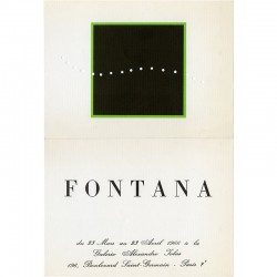 Lucio Fontana, galerie Alexandre Iolas, 1966