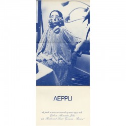 carton d'invitation pour l'exposition d'Eva Aeppli à la galerie Alexandre Iolas, à Paris, du 6 au 29 mars 1975