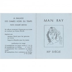 exposition Man Ray autour de l'album "La ballade des dames hors du temps", à la revue XXe siècle, à Paris, 1970