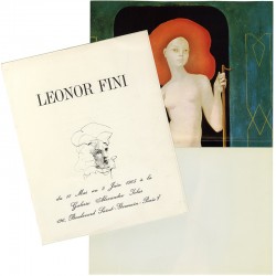 carton d'invitation pour l'exposition de Leonor Fini à la galerie Alexandre Iolas, 1965