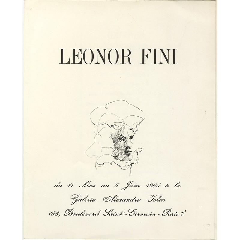 Leonor Fini, galerie Alexandre Iolas, 1965