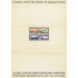 Donald Evans, 4 timbres "Amis et amants", 1975