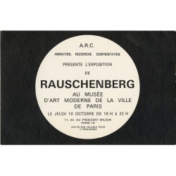 Robert Rauschenberg, Musée d'art moderne de la Ville de Paris, 1968