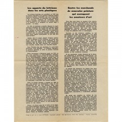 tiré à part du n°9 de la revue "Lettrisme", de mai 1970, dirigée par Maurice Lemaitre
