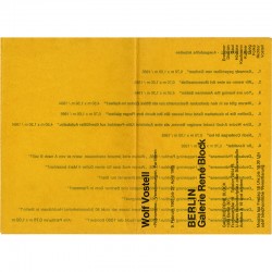 Wolf Vostell "Phanomene", à la galerie René Block, à Berlin, du 3 février au 27 avril 1965