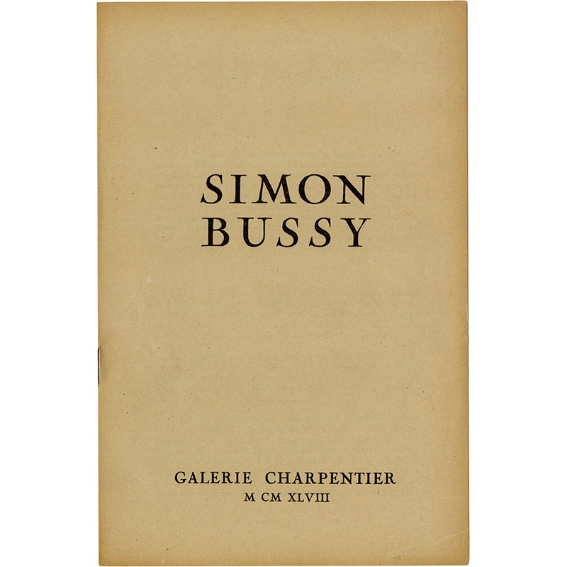 Simon Bussy, Galerie Charpentier, 1948