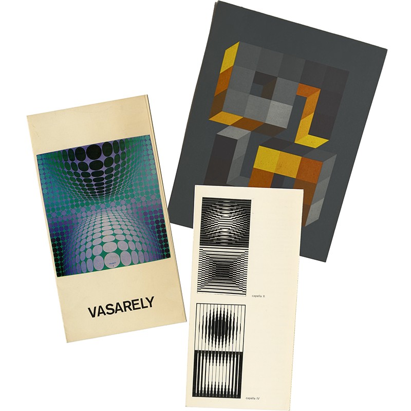 lot de 3 documents de Victor Vasarely lot de 3 documents de Victor Vasarely