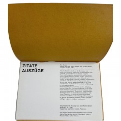 catalogue de Wolf Vostell, texte de Jürgen Becker, René Block, Berlin, 1965
