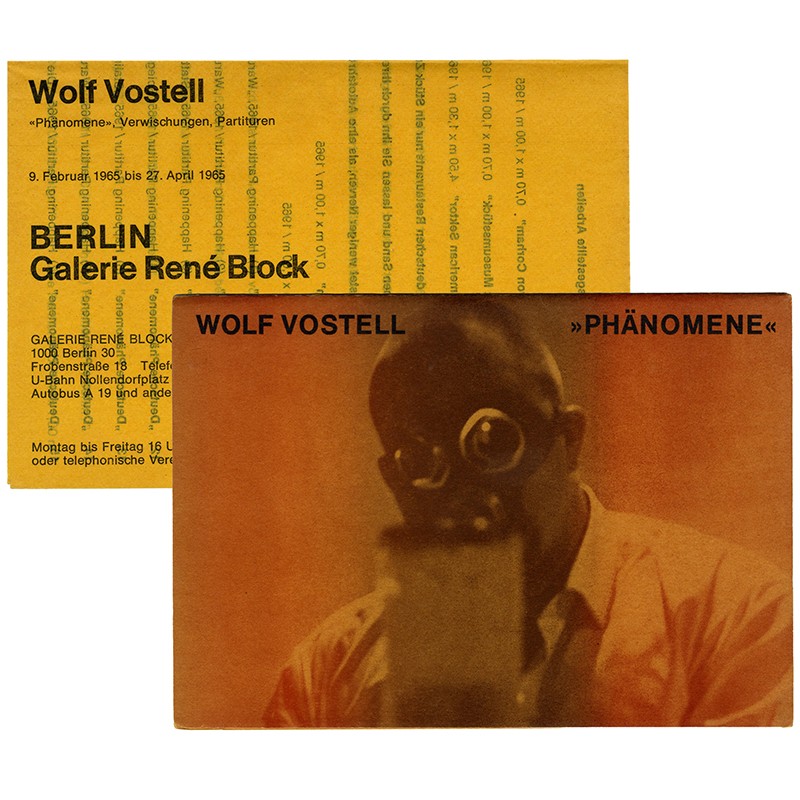 Wolf Vostell "Phanomene", galerie René Block, Berlin, 1965
