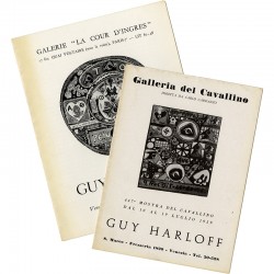 Guy Harloff, lot de 2 invitations, 1959-1961