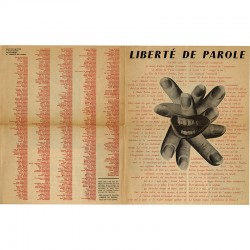 action au théâtre du Vieux Colombier, les 6 et 7 mai 1969, intitulée : Liberté de Parole.