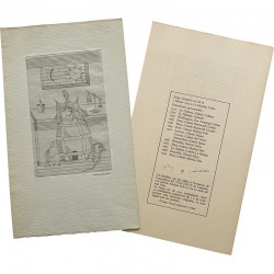 n° 9/40 numéroté et signé avec une eau-forte originale de Jorge Camacho n° 9/40 numéroté et signé avec une eau-forte originale de Jorge Camacho