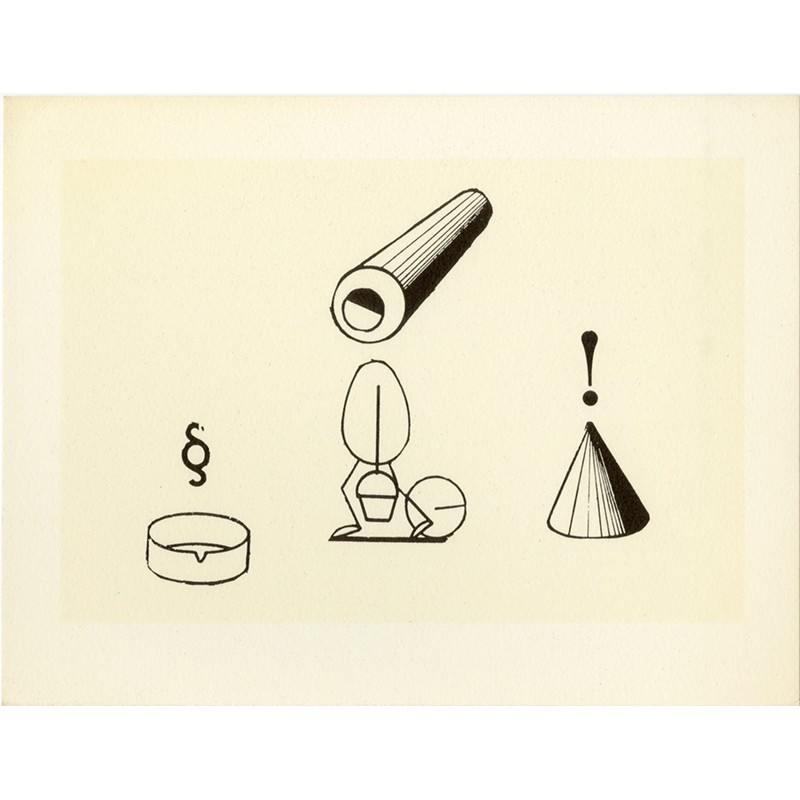 carton d'invitation pour l'exposition de Max Ernst à la galerie Alexandre Iolas,  Paris, 1971