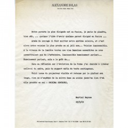 feuillet distribué pendant l'exposition de Martial Raysse "Proxima Parada", à la Galleria Iolas, en 1969