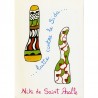 invitation du Musée des Arts Décoratifs :  dessins de Niki de Saint Phalle extraits de "Le sida, tu ne l'attraperas pas", 1990