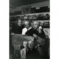 portrait des deux frères Prévert par Georges Tourdjman, 1975