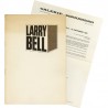 catalogue et prospectus de l'exposition de Larry Bell à la Galerie Ileana Sonnabend