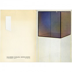 catalogue de l'exposition de Larry Bell à la Galerie Ileana Sonnabend, à Paris, en novembre 1967