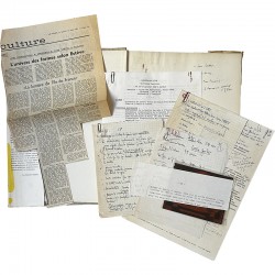 Estève, nombreux documents de Pierre Courthion pour son article dans XXe siècle
