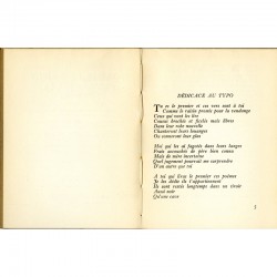 Intérieur de "Comme le raisin promis pour la vendange" poèmes de Franz