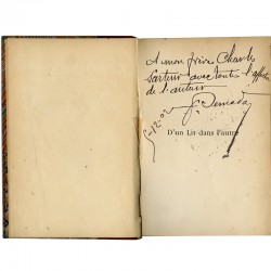 Maurice Vlaminck, D'un lit dans l'autre, dédicace de Fernand Sernada