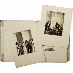 jeu d'essai de 40 lithographies de Charles Fouqueray, Ernest Flammarion, 1930